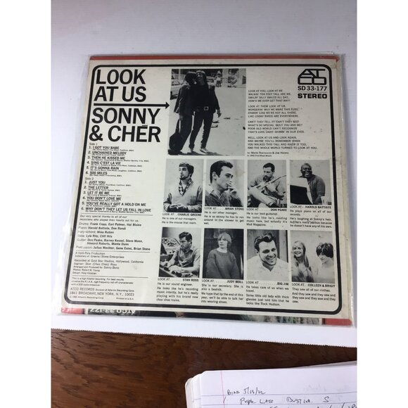 VTG*Sonny & Cher Record Album LP “Look at Us”I Got You Babe*1965*Great Condition - Picture 3 of 7